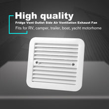 12V Fridge Vent Outlet Side Vent Exhaust Fan Products White or Black WITH TE888 controller AUSTRALIAN STOCK