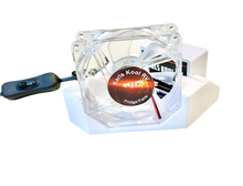 TE8I  Inside/Internal Fridge Fan 80mm with TE8 controller on inside Suitable for Gas or Compressor Fridges Australian Made & Australian Stock
