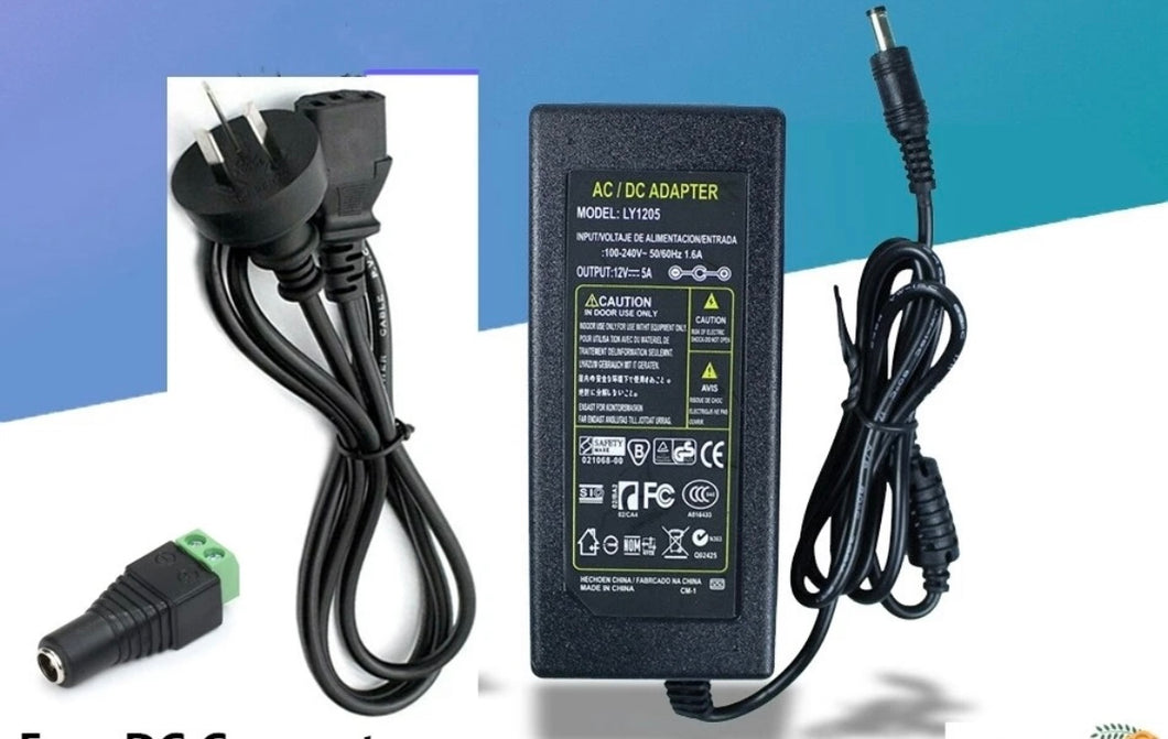 AC 240V TO DC 12V 5A Transformer Power Supply Adapter For Connecting your Fridge Fans