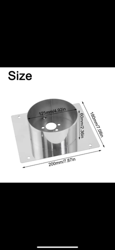 Diesel Heater Mounting Plate with Turret