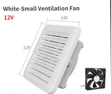 12V Fridge/ Tunnel Boot / inverter heat extraction Vent Outlet Side Vent Exhaust Fan Products White or Black WITH TE888 controller AUSTRALIAN STOCK