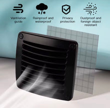 Exterior or interior white or black Single fan sized ABS air vent