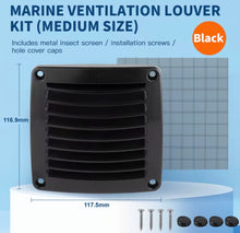 Exterior or interior white or black Single fan sized ABS air vent