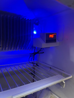 TE8I  Inside/Internal Fridge Fan 80mm with TE8 controller on inside Suitable for Gas or Compressor Fridges Australian Made & Australian Stock