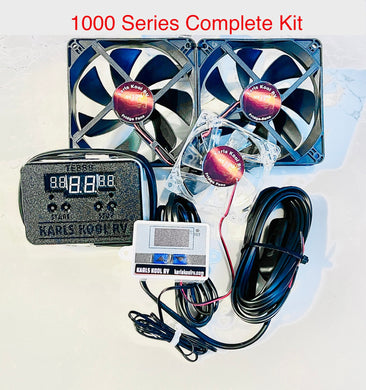 1000C series COMPLETE  Caravan Fridge DUAL 1000D Fans Solution for outside and the TE8I Internal fan kit AUSTRALIAN MADE, AUSTRALIAN STOCK