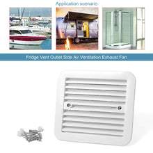 12V Fridge Vent Outlet Side Vent Exhaust Fan Products White or Black WITH TE8 or TE888 controller AUSTRALIAN STOCK