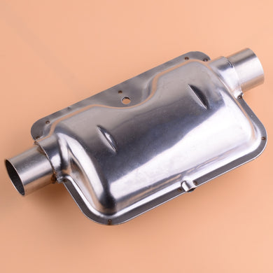 24mm Stainless Steel STRAIGHT THROUGH Diesel Heater Muffler 2x Clamps and 1x Bracket AUSTRALIAN STOCK