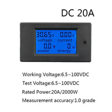 DC 6.5-100V 0-100A  LCD Display Digital Current Monitor Voltage Power  Multimeter AUSTRALIAN STOCK FOR IMMEDIATE DELIVERY